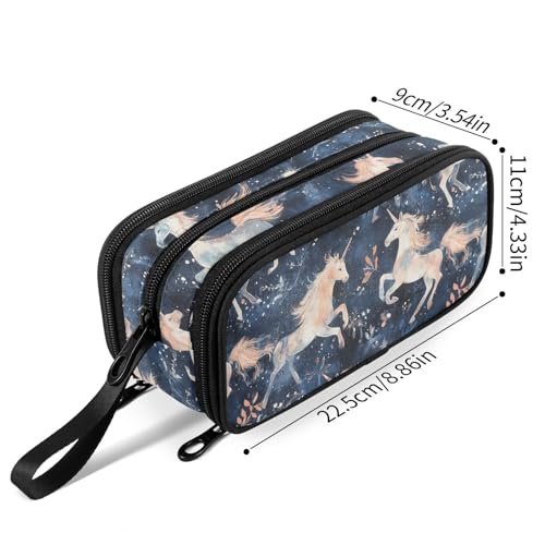 Image of Fustylead Magical Unicorn Big Capacity Pencil Pen Case Multi-Purpose Organizer for Office College School Hiking Travel