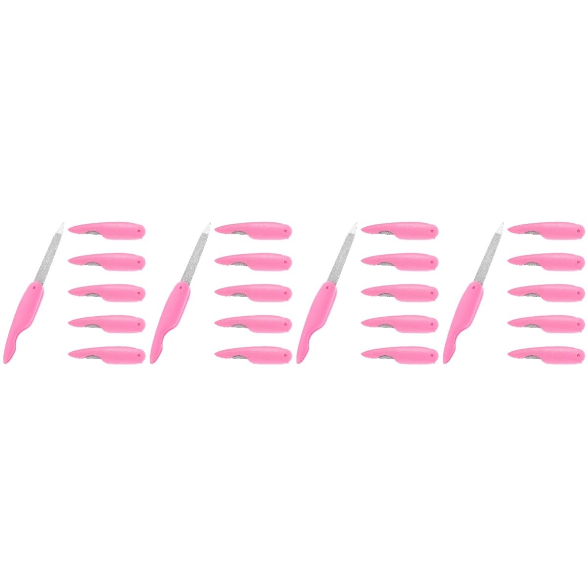 Healvian 24piezas Limas De Metal Para Uñas Herramienta De Manicura y Pedicura Limas Plegables Para Pulir Uñas Accesorios De Belleza
