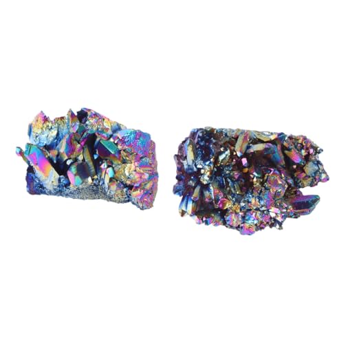 Cabilock 6 Pièces Grappes de Cristaux colorés kreativekraft Bijou gemokrt Parure Pierres Naturelles Cristaux Suspendus pour centres de Table décor déco Pierres Naturelles amas de Cristaux