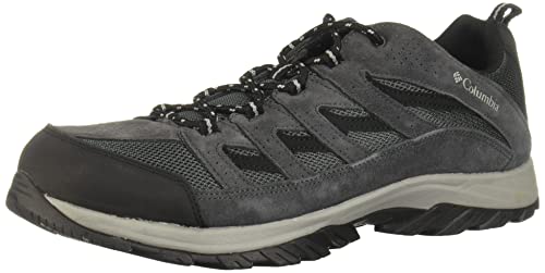 Columbia mens Crestwood Hiking Shoe, Shark, Columbia Grey, 11 US