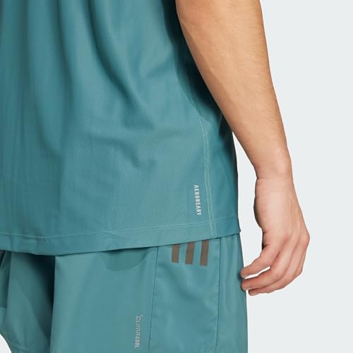 adidas Own The Run tee Camiseta, Preloved Teal, L para Hombre