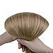 Full Shine Human Hair Extensions Clip ins Ombre 14 Inch Golden Brown To Golden Blonde Clip in Short Hair Extensions for Women 7 Pcs 120 G
