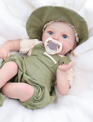 Muñeca Reborn de 20 pulgadas con cuerpo de tela y cabeza y extremidades de vinilo miniatura 3