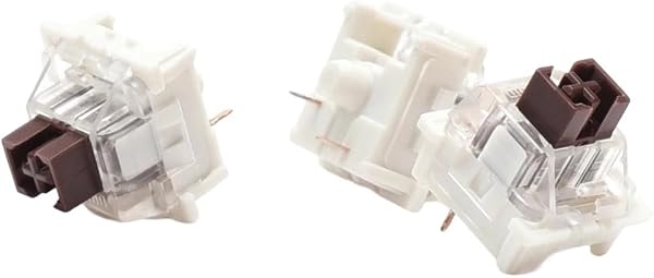 Interruttori meccanici per tastiera, 50 interruttori tattili a 3 pin, per tastiere stile MX, azionamento fluido con design pre-lubrificato, per giocatori e dattilografi (nero) - 4