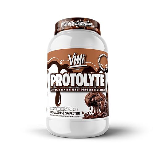 Image of VMI Sports | ProtoLyte Whey Isolate Protein Powder | Low Calorie Whey for Weight Loss and Muscle Gain | Digestive Enzymes | Non-GMO (1.6 lb, Chocolate Fudge Cookie)