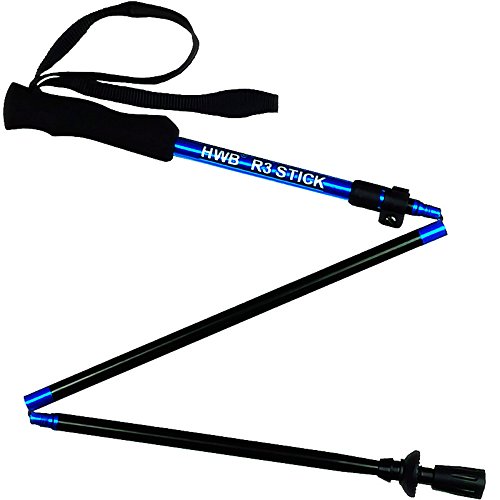 Cuifang Aluminum Alloy Ultralight Lock Trekking Pole Outdoor Ultra-Lightweight Telescopic Multifunctional Three-Section Handle Trekking Stick