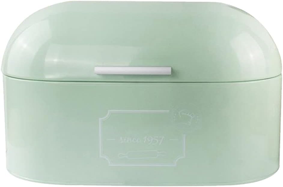 Retro Bread Boxes Large Capacity Kitchen Countertop Metal Storage Tin for Bread Household Loaf Container