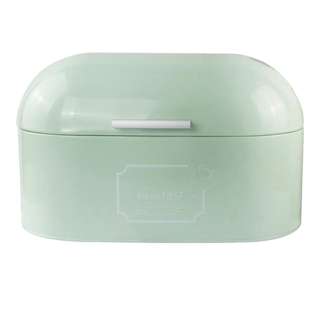 NEWFT Retro Bread Boxes Large Capacity Kitchen Countertop Metal Storage Tin for Bread Household Loaf Container Metal Storage Tin Large Capacity with Lids for Kitchen Food Sundry Cosmetic