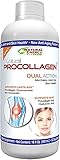 Natural Energy Vital Procollagen - Liquid Hydrolyzed Collagen Protein with Hyaluronic Acid and Glucosamine Chondroitin Sulfate Anti-Aging Factor for Men and Women 16oz |New Snickerdoodle Flavor|