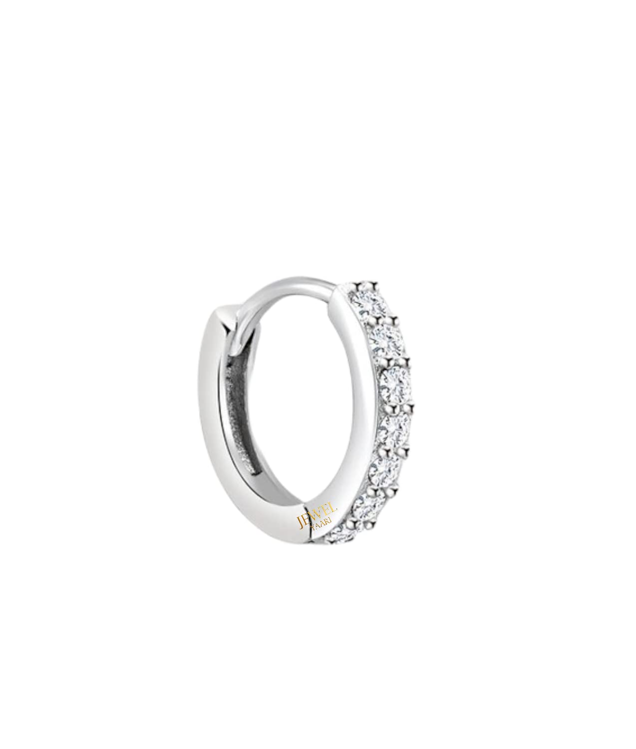 JEWELYAARI™ By Shubham Jewellers 92.5 Sterling Silver With Fine Cubic Zirconia Lock Nose Rings for Women 92.5% Pure Silver Nose Ring for Girls (1 Pc) (B09SF2SM2J) Amazon Price History, Amazon Price Tracker