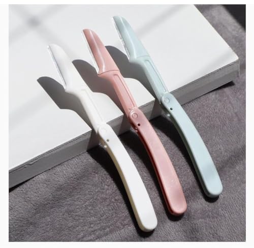 Image of AISHU Eyebrow Razor Shaper & Trimmer Touch-Up Eyebrow Razor Dermaplaning Too And Face Razor with Precision Guide cover Skin care kit wax-less for Women and Men (3 PCS FOLDING EYEBROW RAZOR)