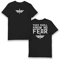 Forces of Chaos or Imperium of Man - where do you stand? This is the perfect t-shirt for all Warhammer 40,000 fans that No Know Fear entering the battlefield and fighting for the Emperor! 100% official licensed and approved Warhammer merchandise Mach...