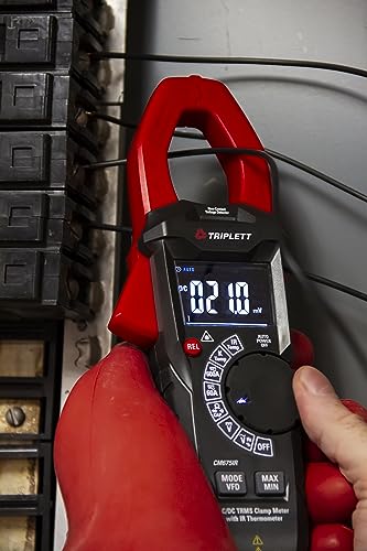 Image of Triplett CM675IR 600A True RMS AC /DC Clamp Meter with 4:1 IR Thermometer with Built-in Laser with Certificate of Traceability to NIST