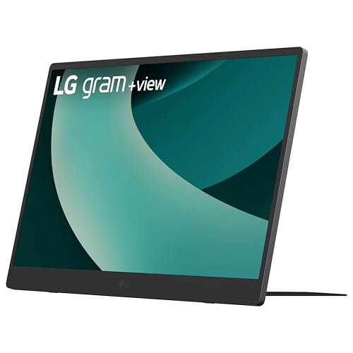 LG Gram + View 43.2 cm, leve, portátil, WQXG (2560 x 1600), monitor IPS antirreflexo, proporção de 16:10, até DCI-P3 99% de cor, alto-falante embutido, USB Type-C, DisplayPort, mini HDM - Titan Silver