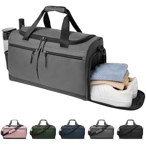 SOAEON Lightweight Gym Bag with Wet Pocket Cover