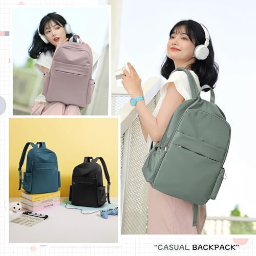 Laptop Backpack For Women Men Travel Backpack For College Work Teacher Backpack With Laptop Compartment College Backpacks For Women Anti Theft Backpack Green4