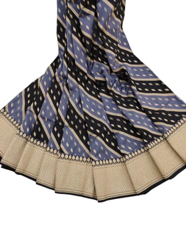 Silksaubs grey banarasi silk saree in art silk – image 2