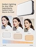 Phone Tripod with LED Fill Light, 60" Selfie Stick Tripod Stand with Remote, 2500K-9900K Adjustable Light, Portable Tripod for iPhone Android Camera, Content Creator Kit for TikTok YouTube Vlogging