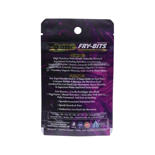 Image of Fry-BITS First Feed for Aquarium Fish Fries A Series Fry Bits | 100 Micron Fine Powder Feed | High Nutrition | Awesome Feed for Live Bearers as Well as Egglayer Fish Fries.
