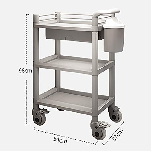 Carrito portátil de 3 niveles para uso doméstico miniatura 2
