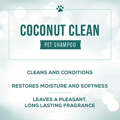 Image of Nature's Specialties Coconut Clean Ultra Concentrated Dog Conditioning Shampoo for Pets, Makes up to 2 Gallons, Natural Choice for Professional Groomers, Adds Highlighting and Body, Made in USA, 16 oz