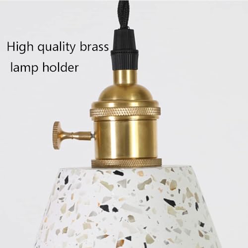 Pendant light restaurant marbre GWJKG suspension réglable douille E27 - 4