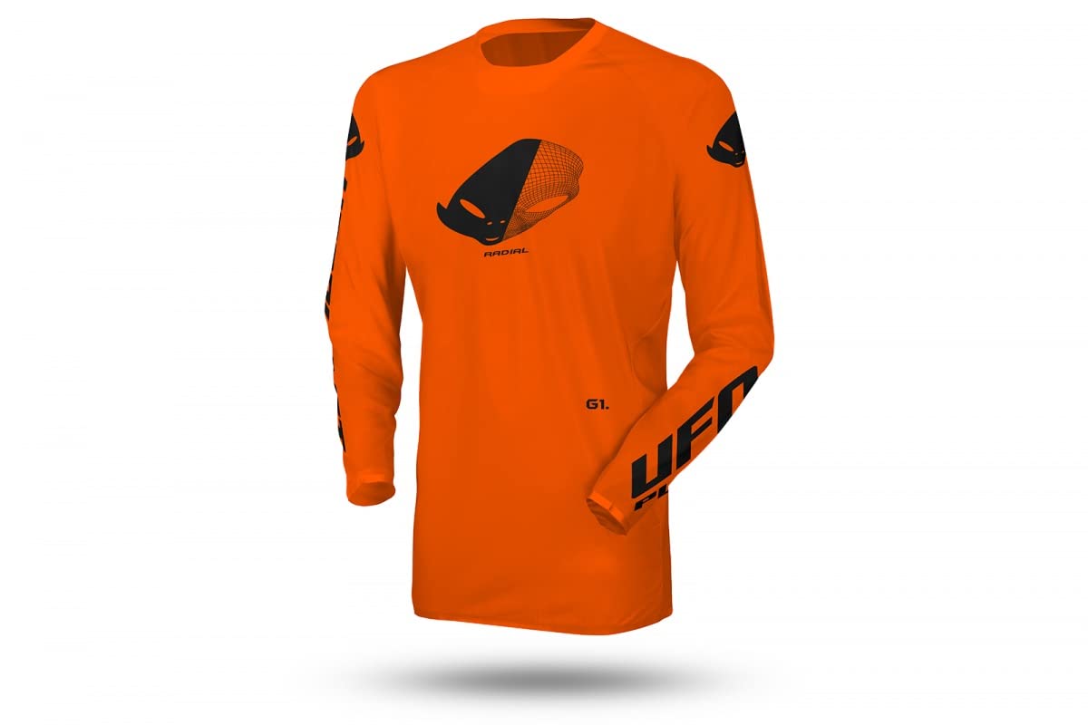 Ufo Plast Maglia Motocross Radial Arancione Fluo (XL)