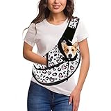 YESLAU Pet Dog Sling Carrier Breathable Mesh Travel Safe Sling Bag Carrier for Cats Leopard S