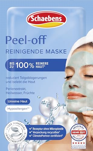 Schaebens HYPOALLERGENIC Peel-off MASK - Deep Cleansing Mask - for 10 Applications (Pack of 10 units. 15 ml per unit)- for all skin types image 5