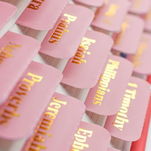 DiverseBee Laminated Bible Tabs - 84 Index Tabs Large Print, Terrazzo Design - View #6