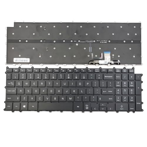 KGIGIBE Replacement Keyboard for LG Gram 17Z90P 17Z90PE 17Z90P-G 17Z90P-K 17Z90P-N 17Z95P Laptop US Layout with Backlit AEW74230312