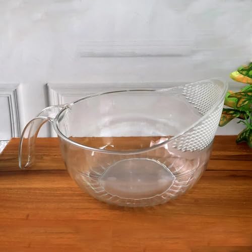 Image of Storemate Acrylic Basket - Multipurpose Storage Basket with Handle for Kitchen, Fruits, Vegetables, Snacks & More - Transparent Design