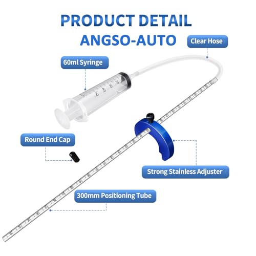 Image of Adjustable Fork Oil Level Gauge Tool For Motorcycle & Mountain Bike | Stable C Adjuster, 300 mm Markings And 60 ml Syringe. Helps Set Fork Oil Level For Motorcycle And Mountain Bike Service