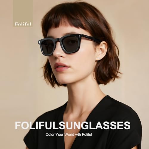 Square Polarized Acetate Sunglasses for Women Vintage Womens Sunglasses Trendy Lightweight Frame2
