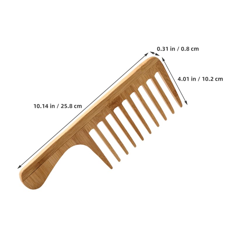Peine de Dientes Anchos Healeved de Madera Grande miniatura 6