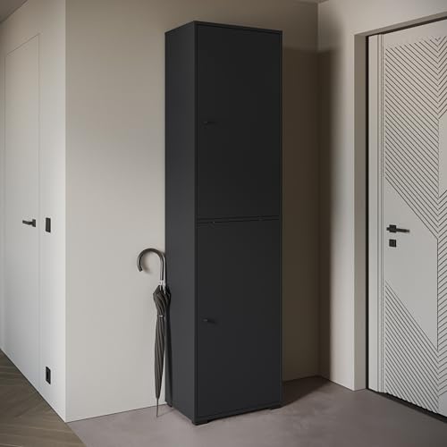 Muebles Slavic Armarios Dormitorio Alto de 2 Puertas Dino - Largo de 190 x 50 cm - Armario Ropero para el Salón, la Habitación - Roperos de Dormitorio