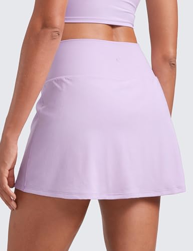 Image of CRZ YOGA Butterluxe High Waisted Tennis Skirts | Built-in Shorts with Pockets, Extremely Soft, Casual, A Line, Stretchy, Mini, Skort for Women