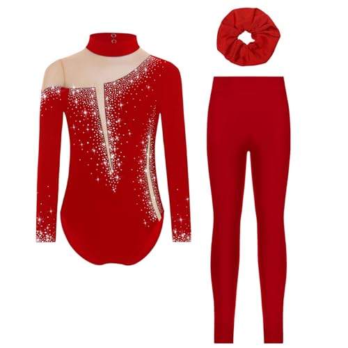 Tenue de gymnastique fille avec legging et chouchou pour entraînement