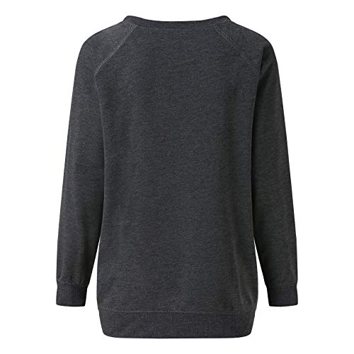 HGps8w Having A Weird Mom Builds Character Sweatshirt Womens Funny Letter Print Casual Long Sleeve Crewneck Pullover Tops4