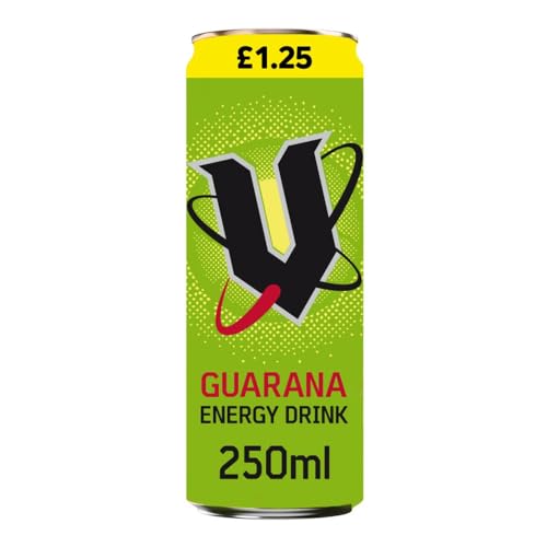 V Energy Sparkling Guarana Energy Drink Cans 24 x 250ml