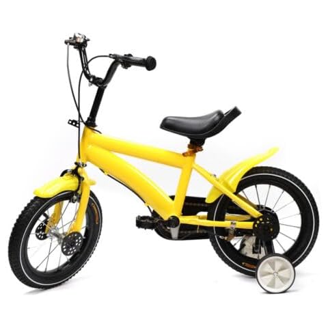 14" BuRuiYoten Ergonomic Kids Bicycle with Training Wheels Cover