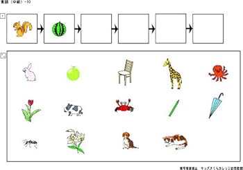 Amazon.co.jp: 私立小学校入試 分野別問題 言語(中級)セット : おもちゃ