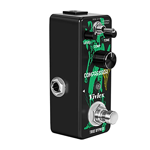Vivlex Lef-333 Compressor Pedal Mini Analog Compression Effects Pedal Stompbox For Electric Guitar Bass True Bypasss Footswitch #TOP7