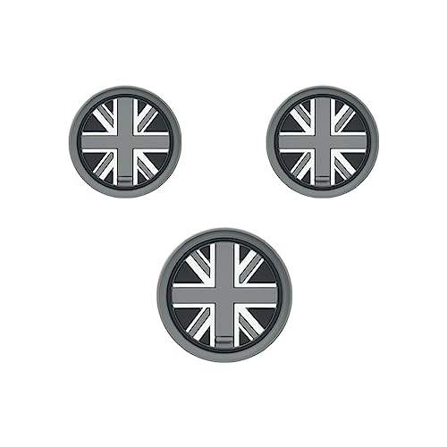 Mini Cooper R55 R56 R57 Portavasos Gris Union Jack 3 piezas miniatura 1