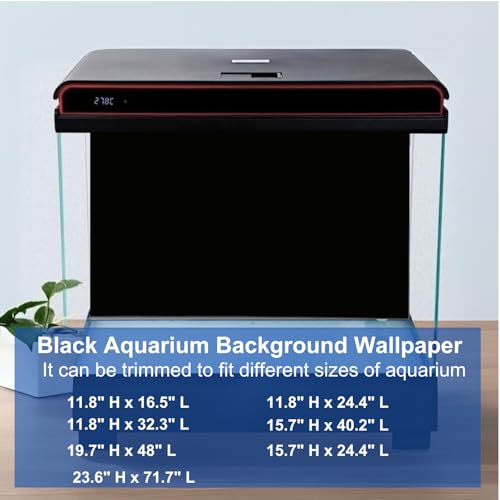 ELEBOX Aquarium Background Blue Black Fish Tank Background Wallpaper Double-Sided Aquarium Backing Paper, Aquarium Decorations for 10 Gallon 20 Gallon Aquarium 15.7" x 32.3" by ELEBOX - Used condition - Image 2