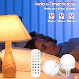 Rechargeable Light Bulb with Remote Control Timer, 2Pcs 3W 16 Colourful Dimmable Battery Powered Light Bulbs E27 Magnetic Base Detachable Charging LED Bulb for Non Hardwired Lamps, Wall Sconce,Home - Image 6