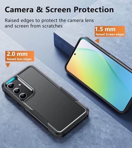 Image of FNTCASE for Samsung Galaxy S24 Case：Dual Layer Shockproof Protective Cell Phone Cover | Military Grade Drop Proof Protection | Hybrid Matte Textured Rugged Hard Cases - 2024, 6.2inch