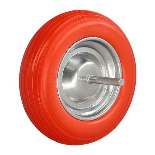 Construction Solide/Brouette de Jardin Jante Acier Galvanisé Plus Orange