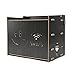 Produktbild Willesego Wandhalterung Dekorrahmen mehrschichtige WiFi Router Aufbewahrungsbox Set Top Box Regal, 32 * 22 * 26,5 cm (Farbe: hellgrau) (Farbe : Schwarz, Größe : -)