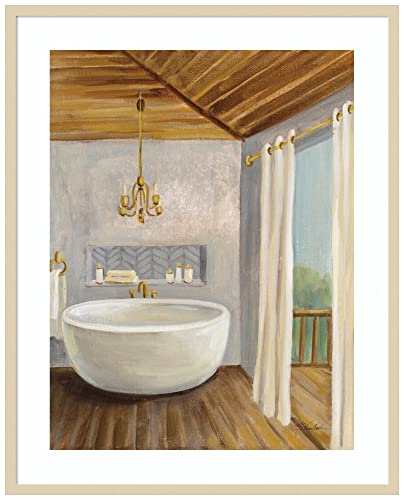 Amanti Art Framed Wall Art Print 41x33 Attic Bathroom II